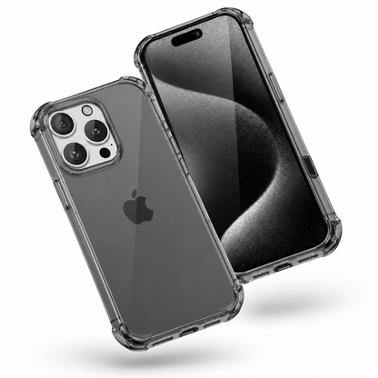 Smoke Soft Edge Case for Apple iPhone 14 Pro - Translucent Black - angled product view