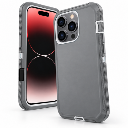 Triple Protection Case for Apple iPhone 16 Pro Max - Grey