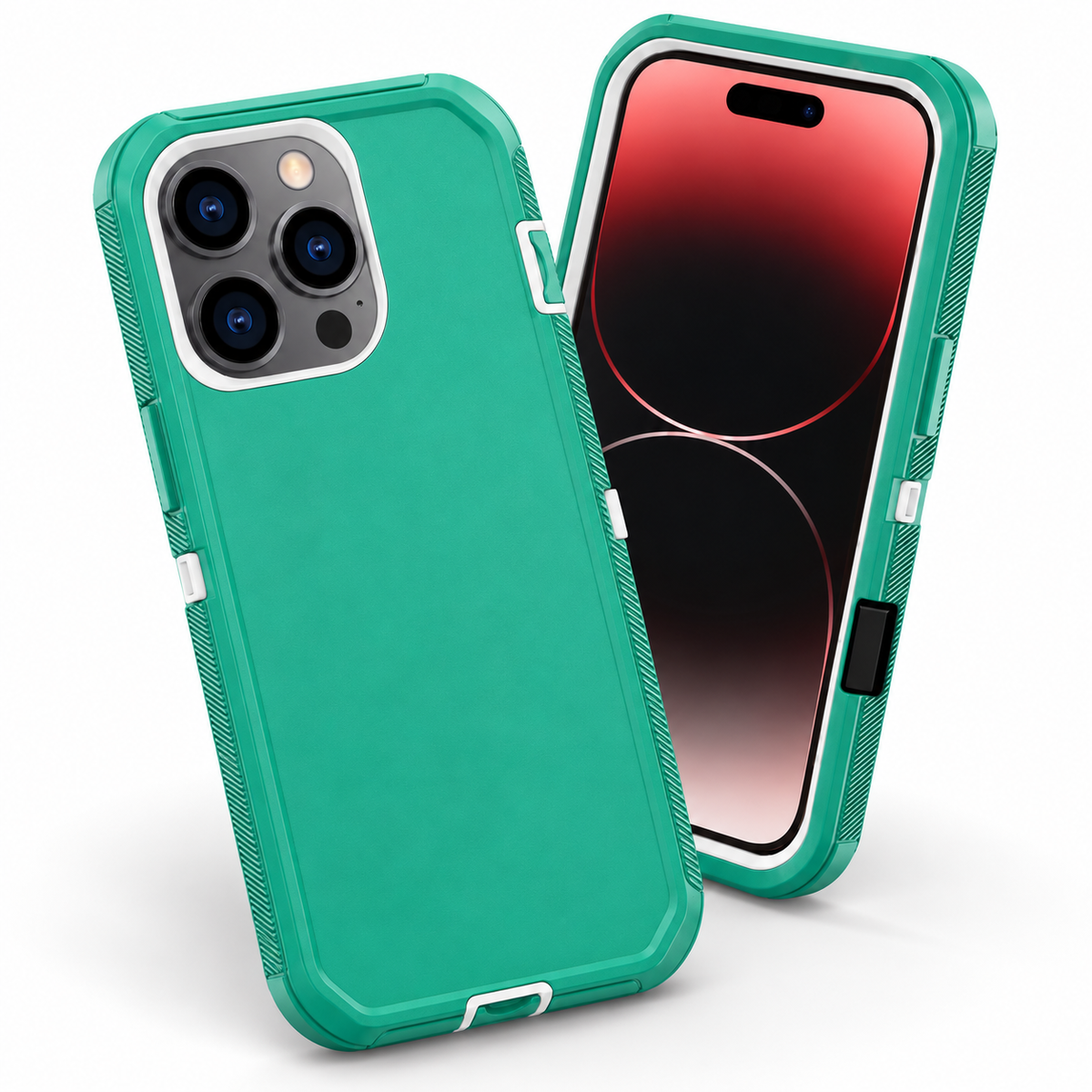 Triple Protection Case for Apple iPhone 16 Pro Max - Teal