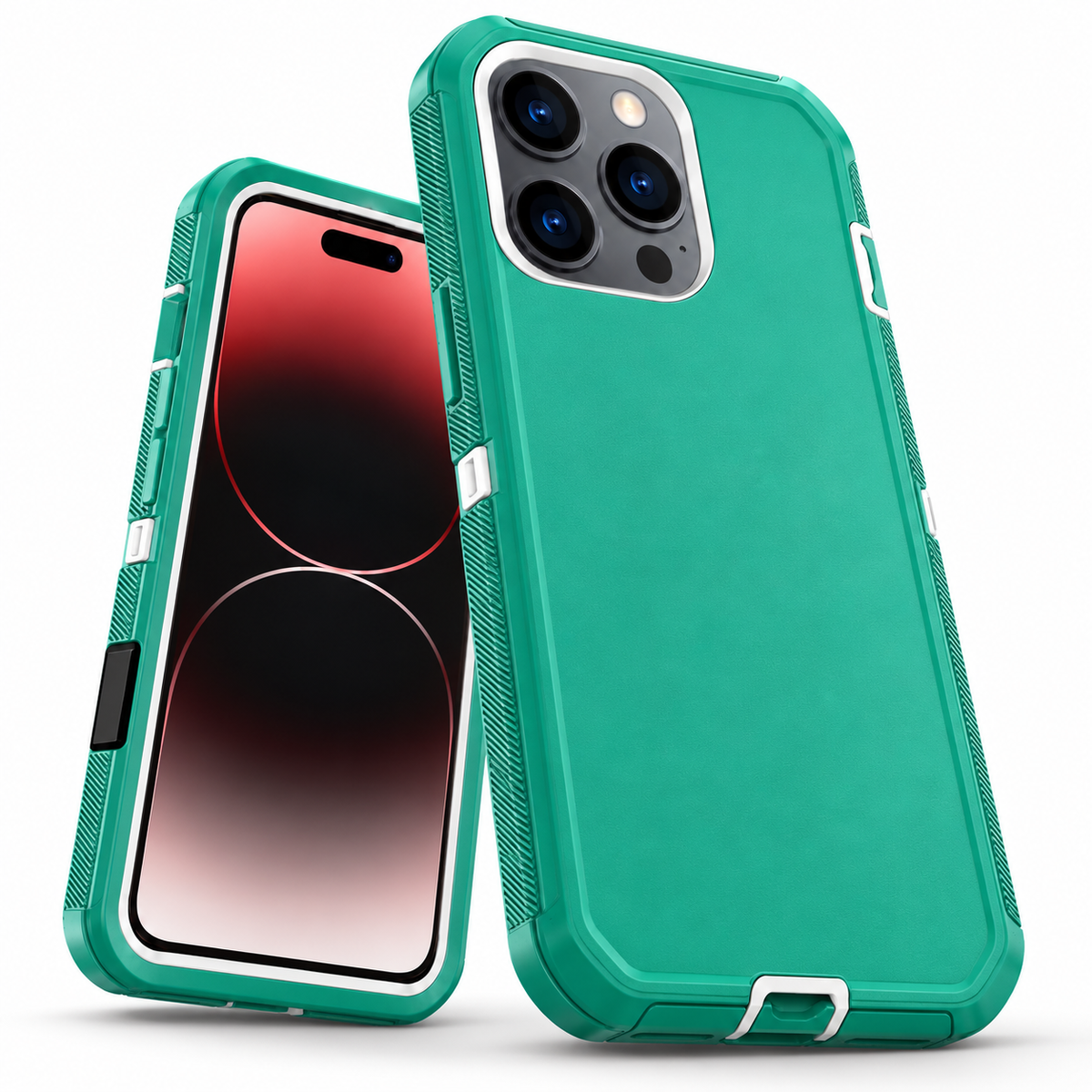 Triple Protection Case for Apple iPhone 16 Pro Max - Teal