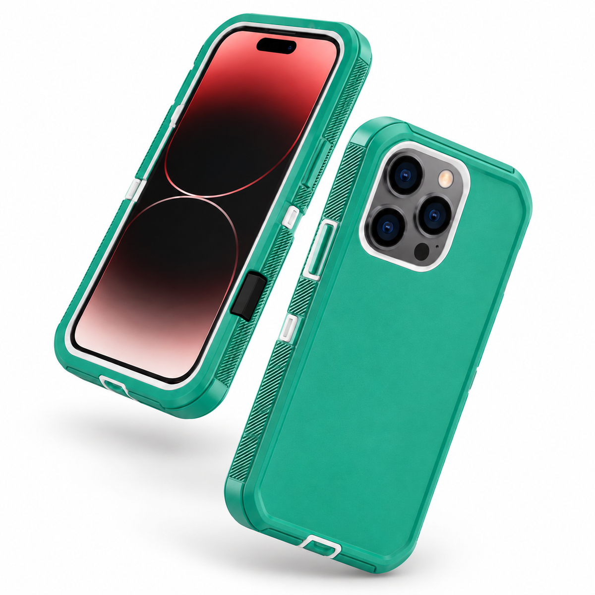 Triple Protection Case for Apple iPhone 16 Pro Max - Teal