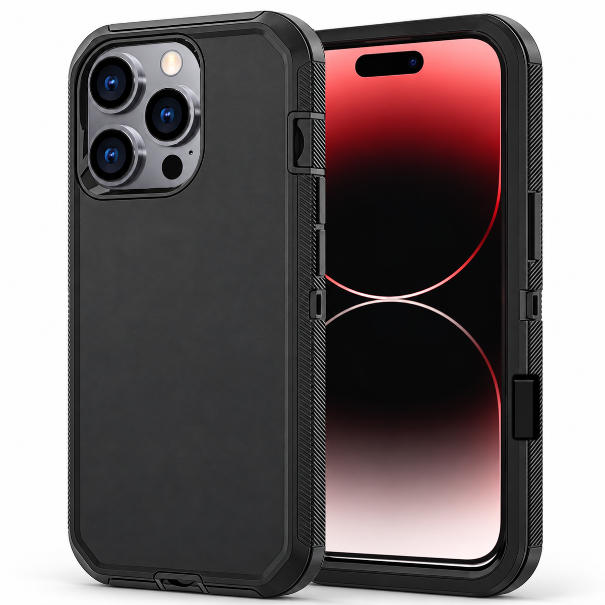Triple Protection Case for Apple iPhone 16 Pro Max - Black