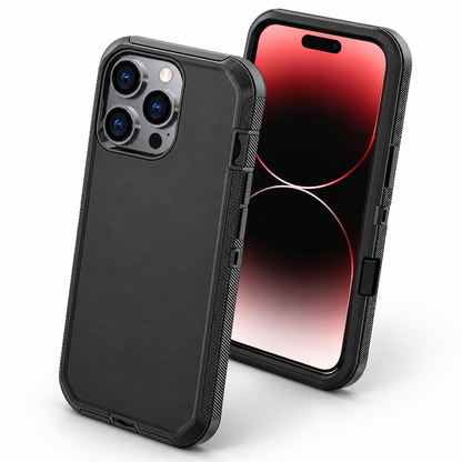Triple Protection Case for Apple iPhone 16 Pro Max - Black