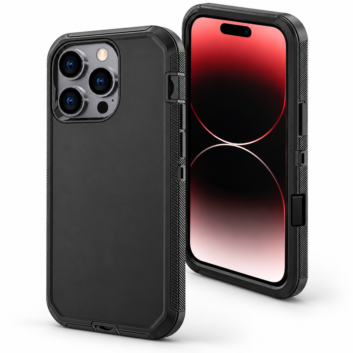 Triple Protection Case for Apple iPhone 16 Pro Max - Black