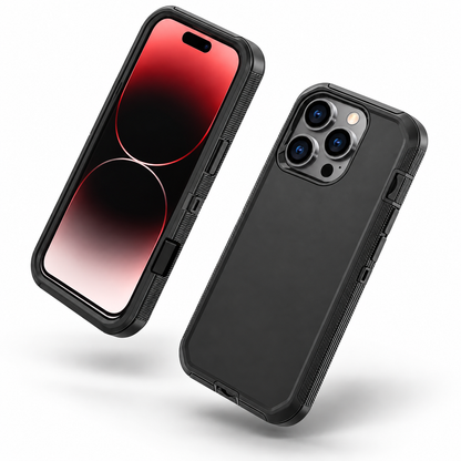 Triple Protection Case for Apple iPhone 16 Pro Max - Black