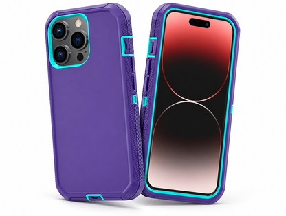 Triple Protection Case for Apple iPhone 16 Pro Max - Purple