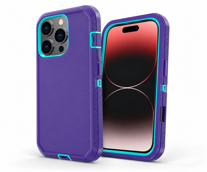 Triple Protection Case for Apple iPhone 16 Pro Max - Purple