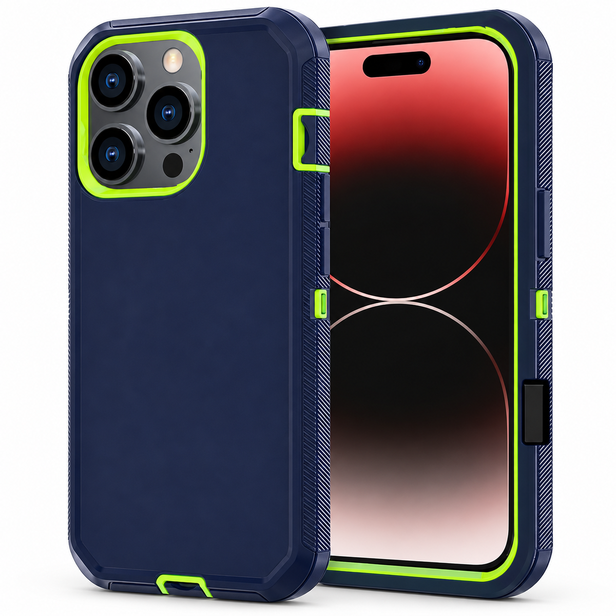 Triple Protection Case for Apple iPhone 14 Pro Max - Lime - main product view
