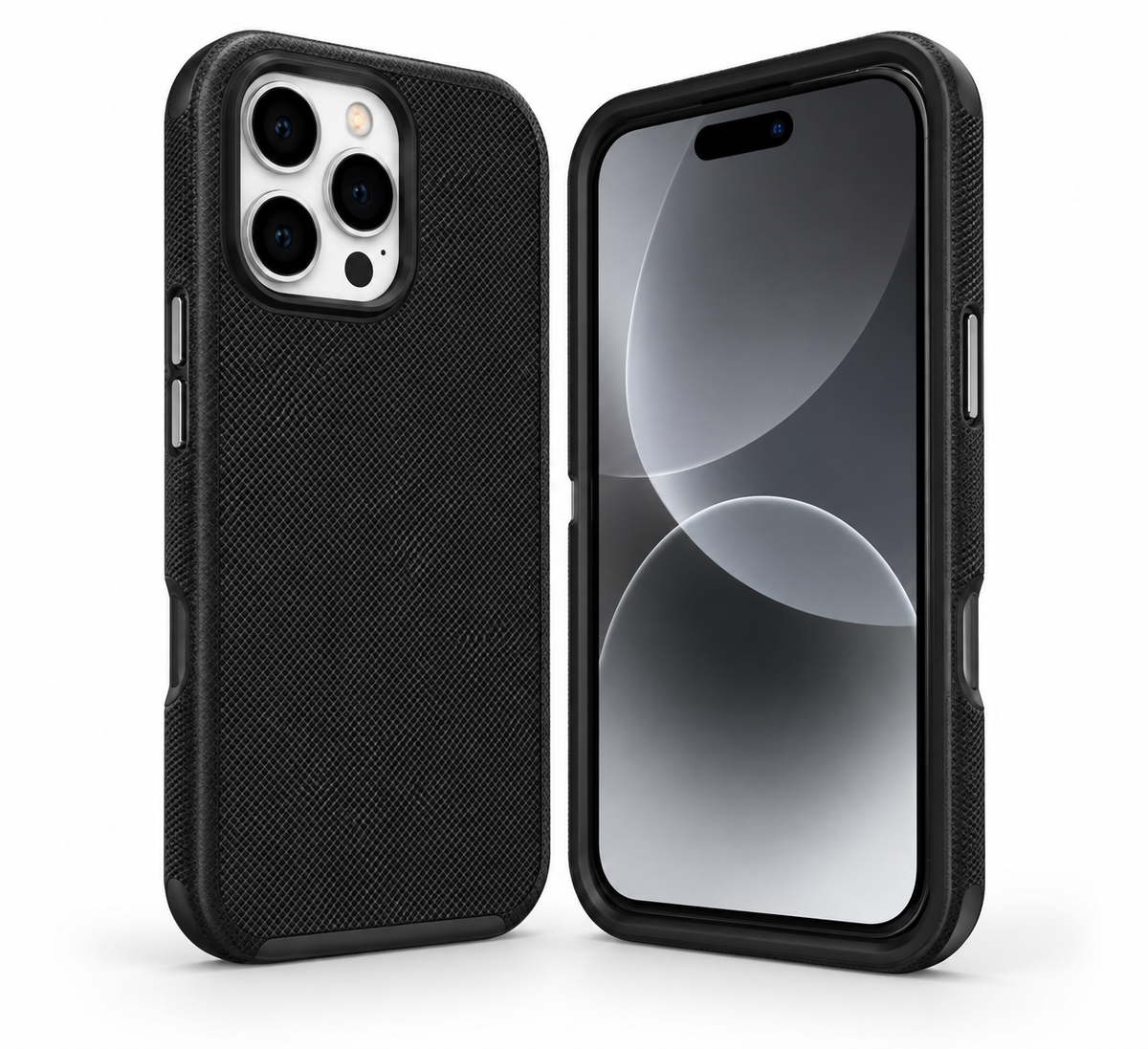 Dotted Case for Apple iPhone 13 Pro Max - Black - angled product view