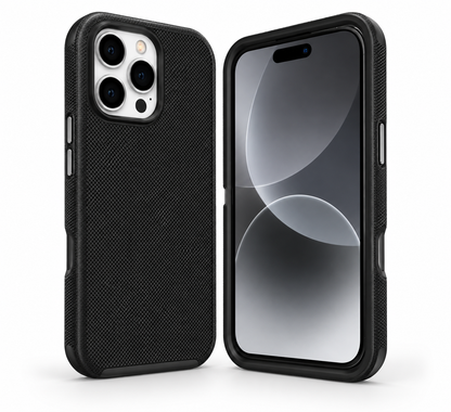 Dotted Case for Apple iPhone 14 Pro - Black - angled product view