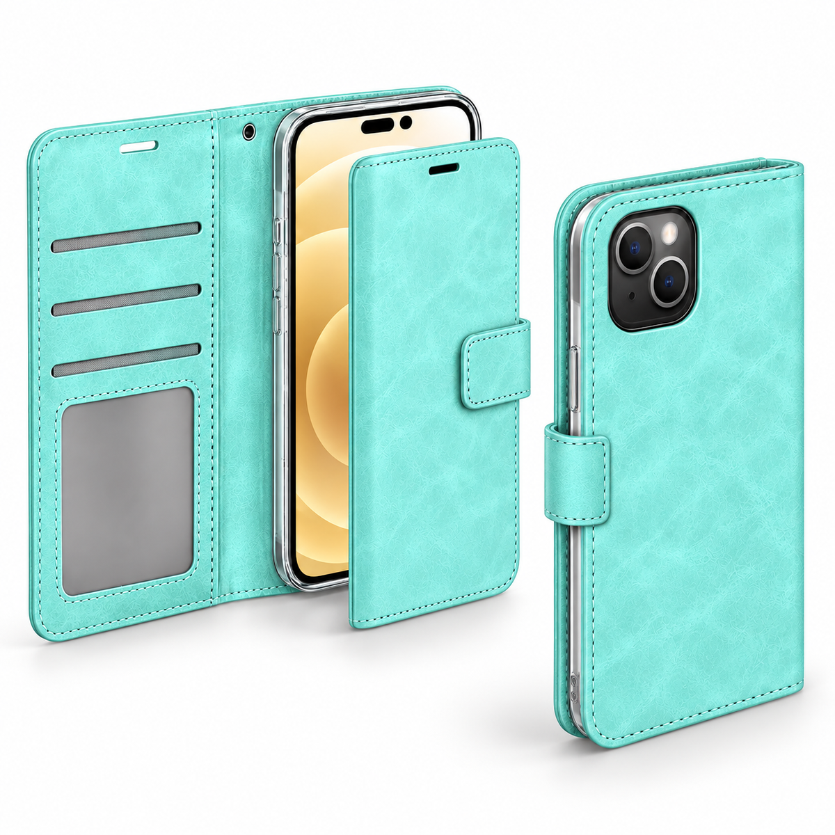 Photo ID Wallet Case for Apple iPhone 16 Pro Max - Teal