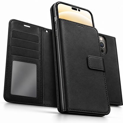 Photo ID Wallet Case for Apple iPhone 16 Pro Max - Black