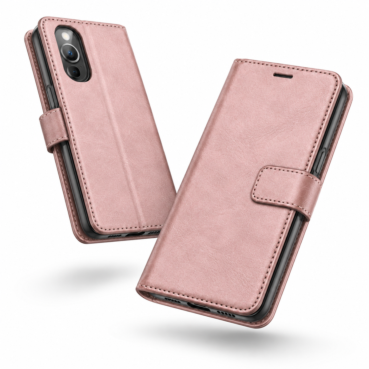 Photo ID Wallet Case for Apple iPhone 16 Pro Max - Rose Gold