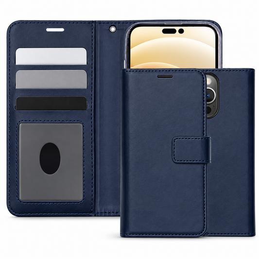 Photo ID Wallet Case for Apple iPhone 15 Pro Max - Navy - main product view