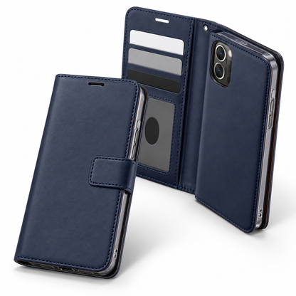 Photo ID Wallet Case for Apple iPhone 16 Pro Max - Navy