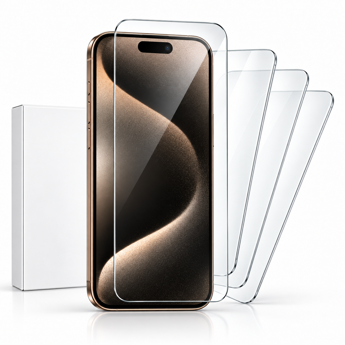 Clear Tempered Glass Screen Protector Pack of 25 for Apple iPhone 13 Pro Max - alternate product view