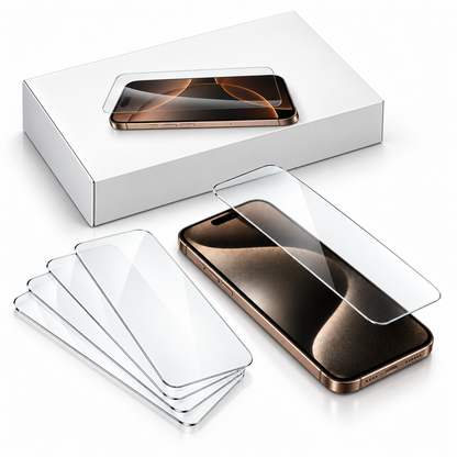 Clear Tempered Glass Screen Protector Pack of 25 for Apple iPhone 13 Pro Max - close-up design view