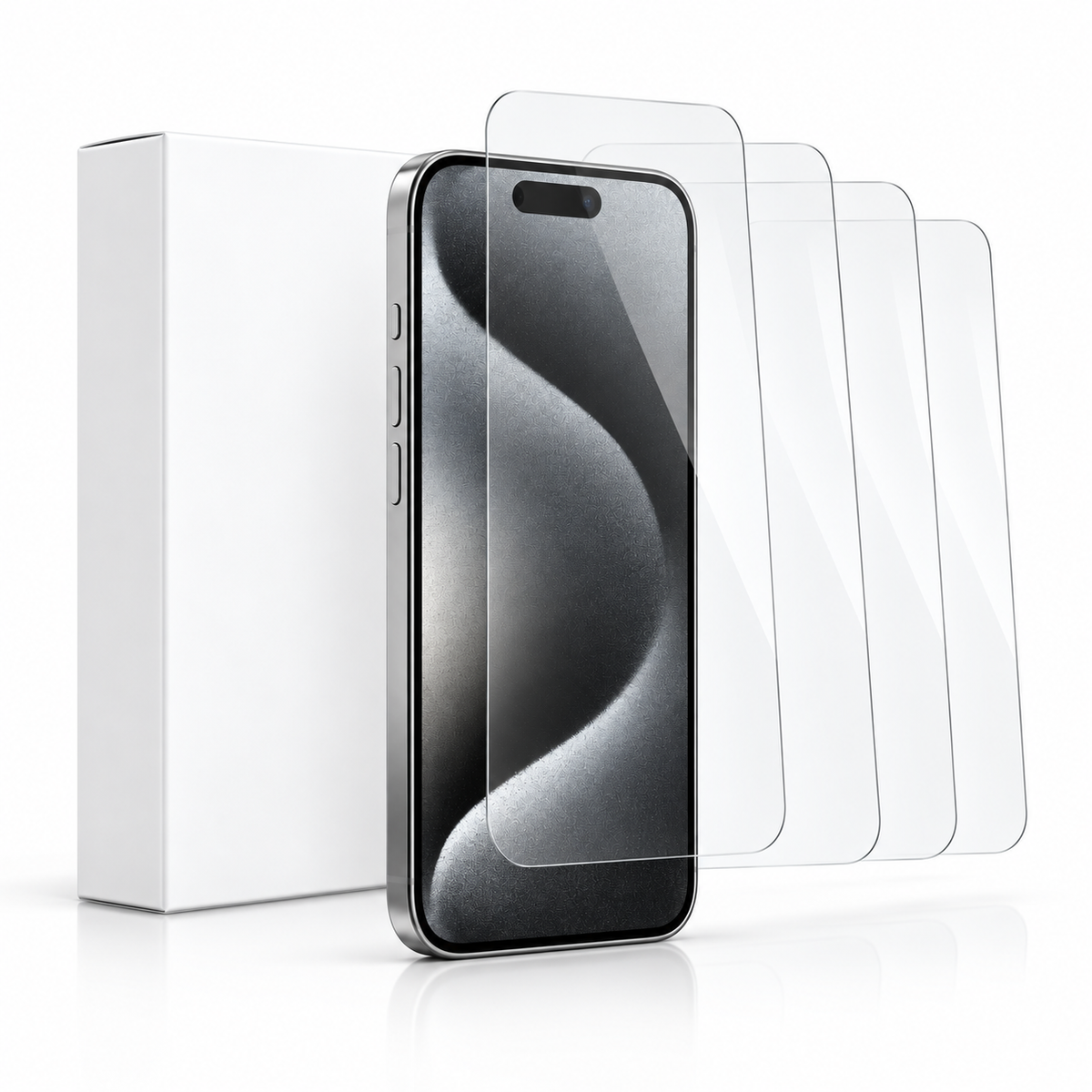 Sapphire Pro Tempered Glass for Apple iPhone 14 Pro - angled product view