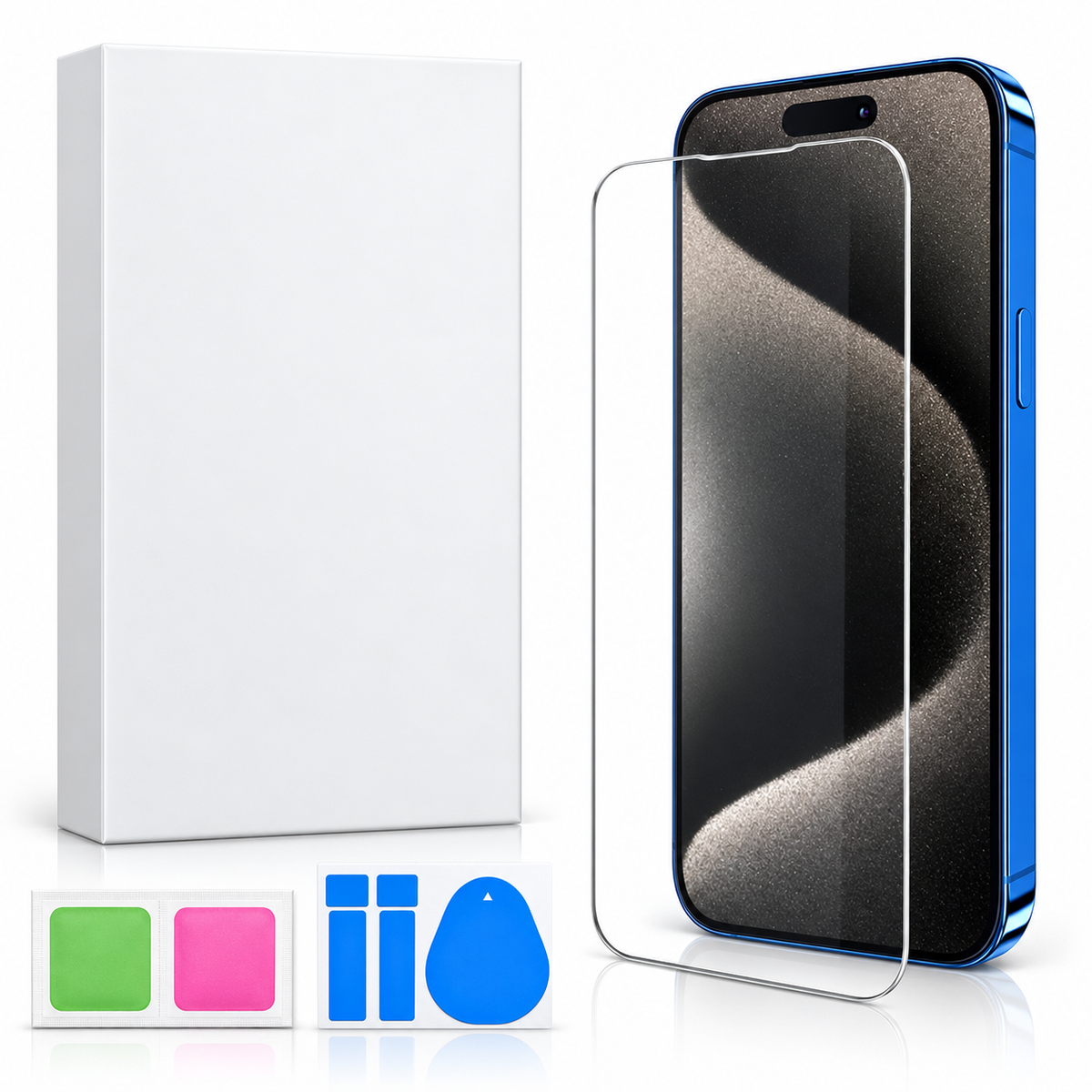 Clear Regular Tempered Glass for Apple iPhone 14 Pro - close-up design view