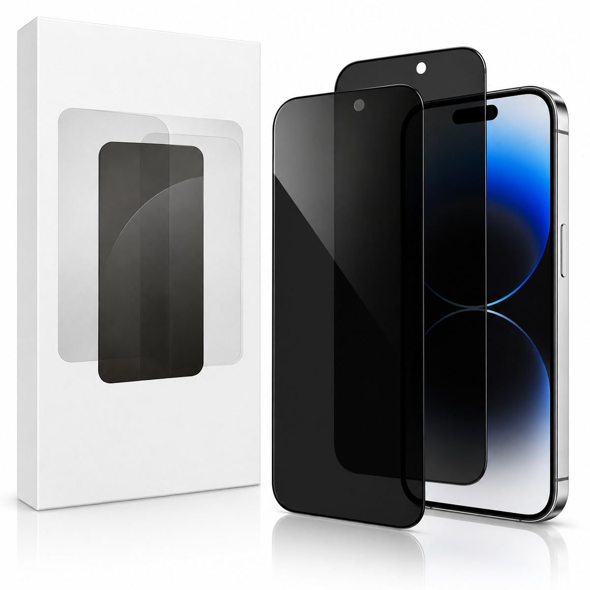 Privacy Tempered Glass for Apple iPhone 14 Pro Max - close-up design view