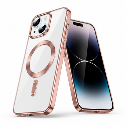 Electro Matte MagSafe Case for Apple iPhone 14 - Rose Gold