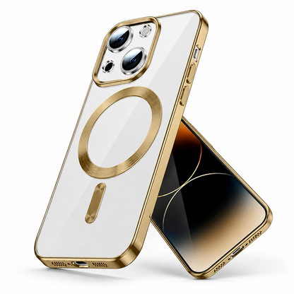 Electro Matte MagSafe Case for Apple iPhone 14 - Gold