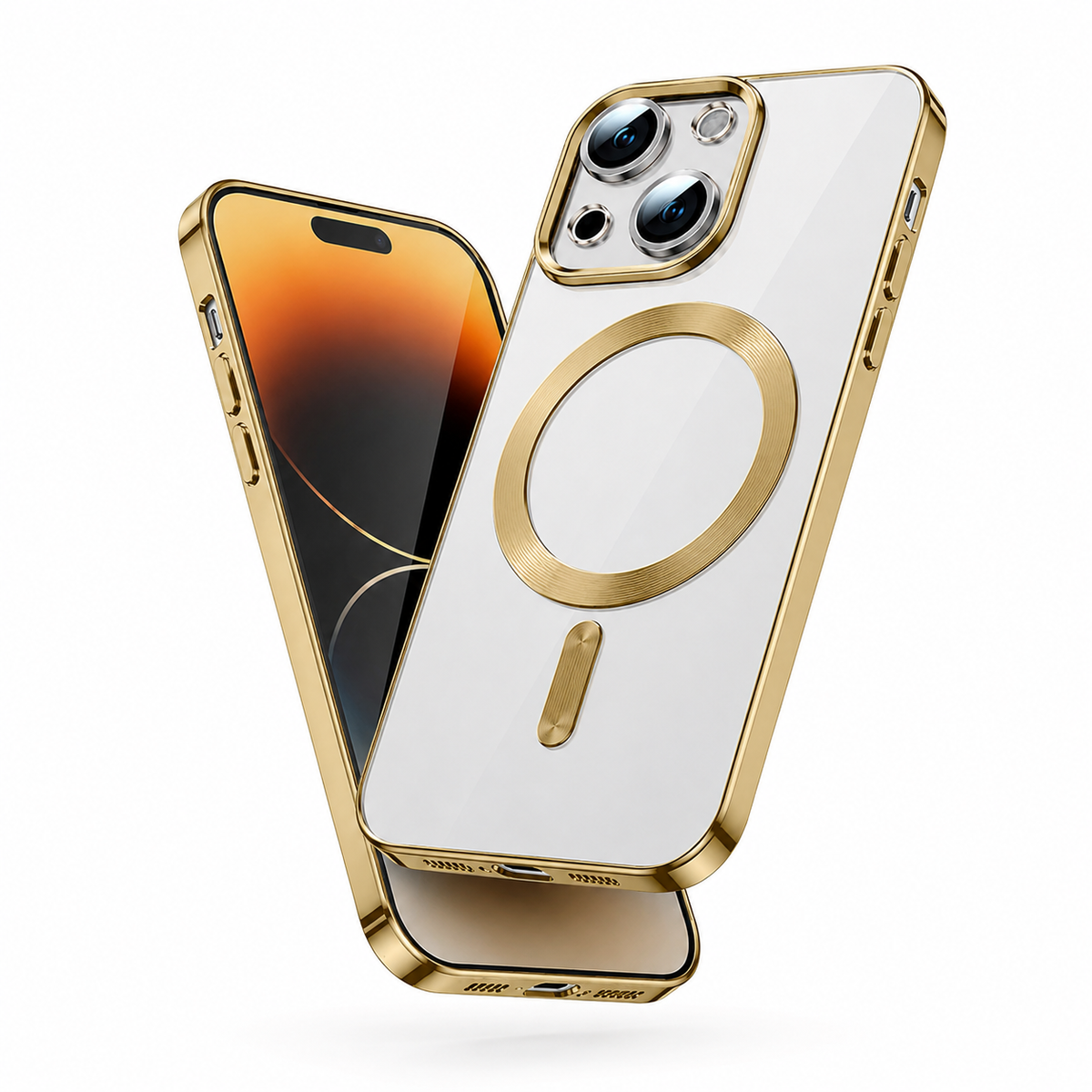 Electro Matte MagSafe Case for Apple iPhone 14 - Gold