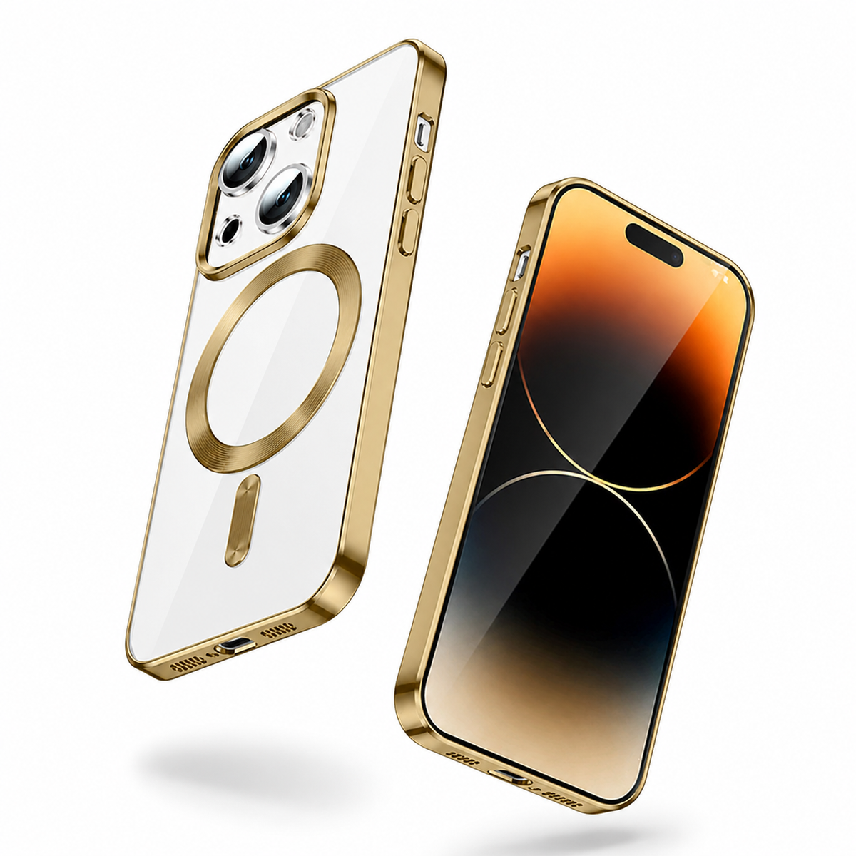 Electro Matte MagSafe Case for Apple iPhone 13 - Gold