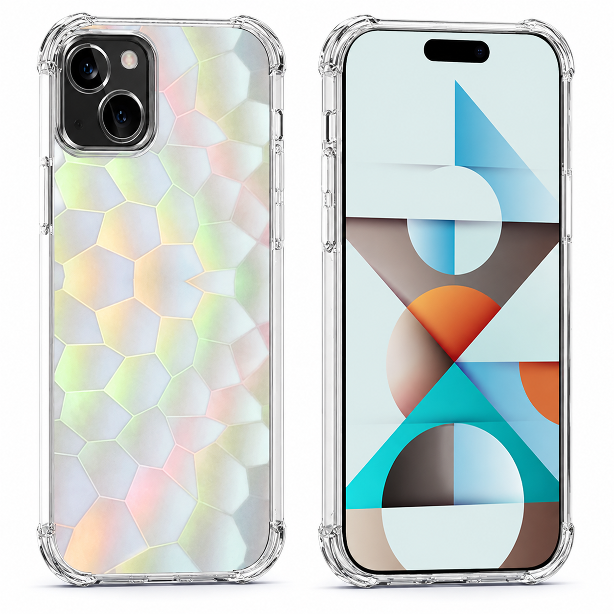 Edge Diamond Cut Clear Case for Apple iPhone 13 - Clear