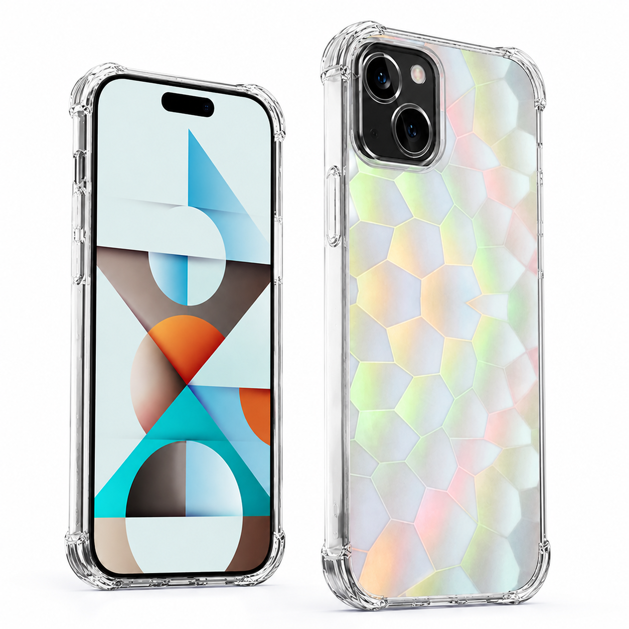 Edge Diamond Cut Clear Case for Apple iPhone 15 - Clear