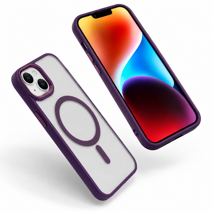 Matte MagSafe Ultra Hybrid Case for Apple iPhone 13 - Deep Purple