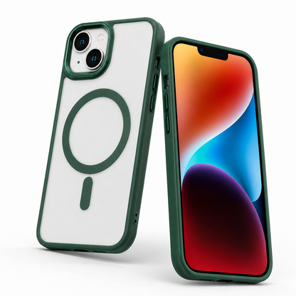 Matte MagSafe Ultra Hybrid Case for Apple iPhone 15 - Midnight Green