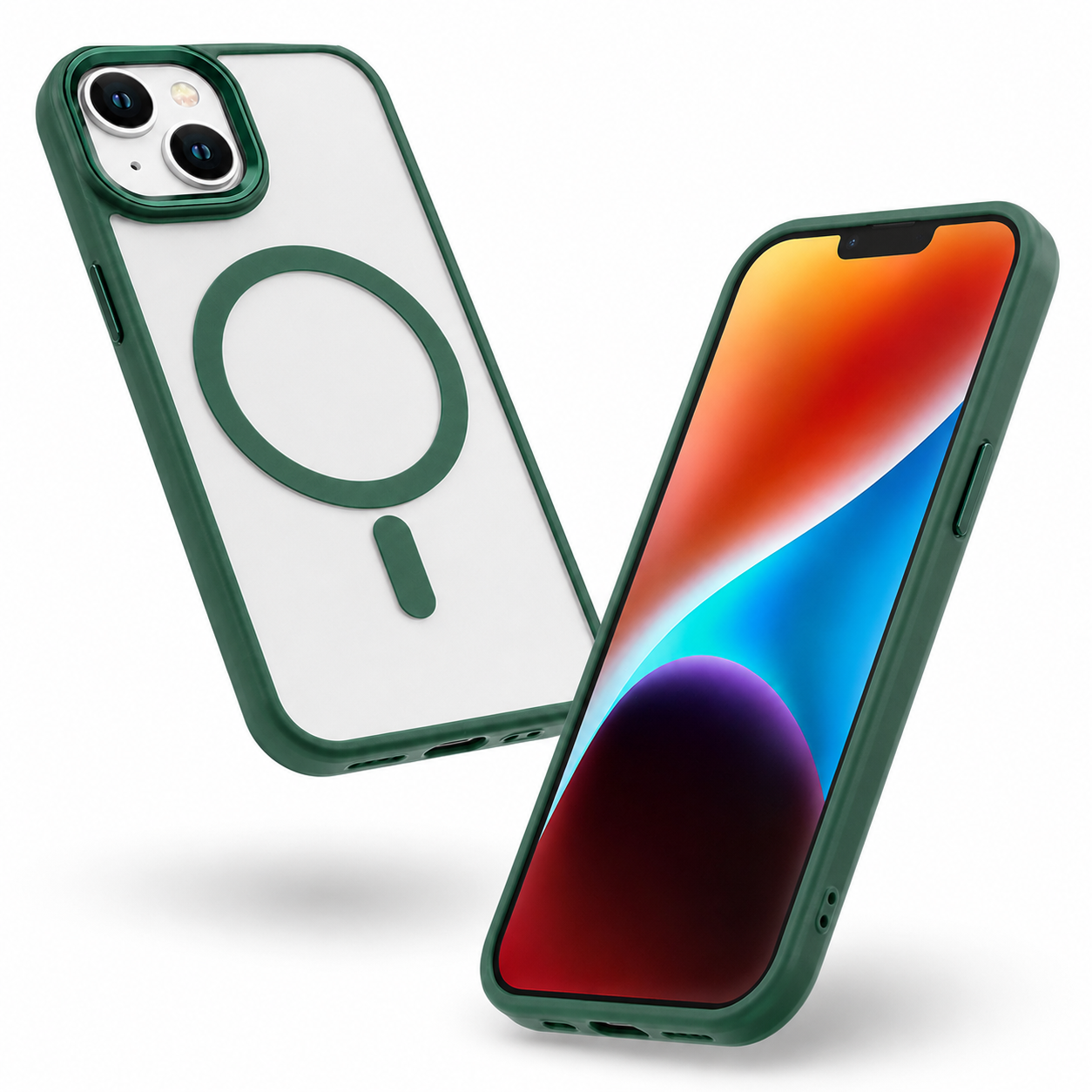 Matte MagSafe Ultra Hybrid Case for Apple iPhone 15 - Midnight Green