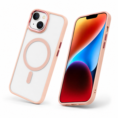 Matte MagSafe Ultra Hybrid Case for Apple iPhone 14 - Rose Gold
