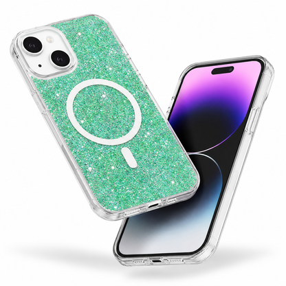 Bling MagSafe Case for Apple iPhone 13 - Teal