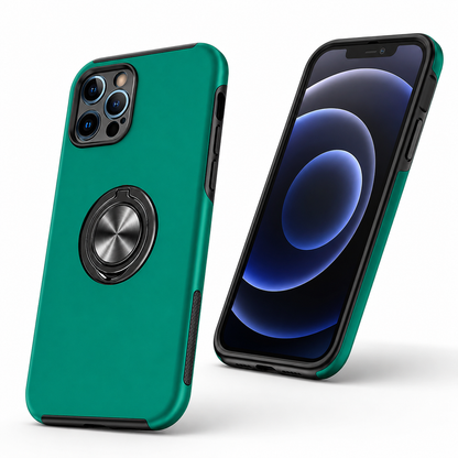 Swirl Invisible Ring Case for Apple iPhone 15 - Midnight Green