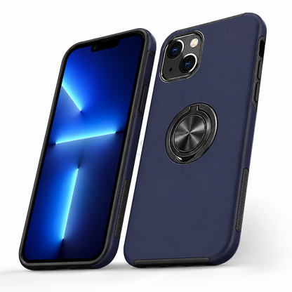 Swirl Invisible Ring Case for Apple iPhone 15 - Navy