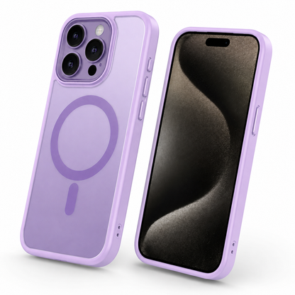 Matte Rubberized MagSafe Case for Apple iPhone 14 - Light Purple