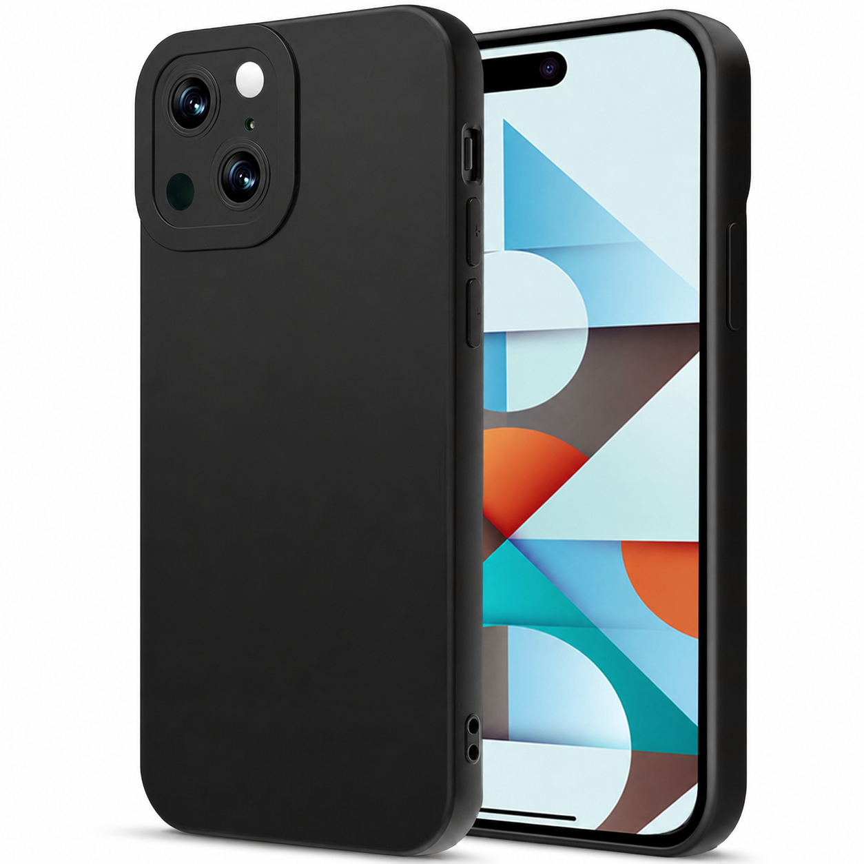 Matte TPU Protective Case for Apple iPhone 13 - Black