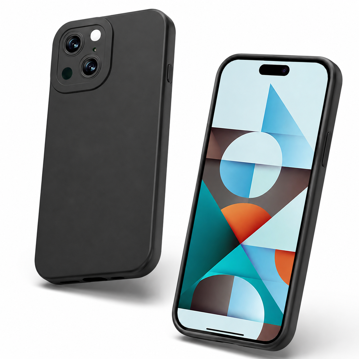 Matte TPU Protective Case for Apple iPhone 13 - Black