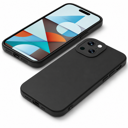 Matte TPU Protective Case for Apple iPhone 13 - Black