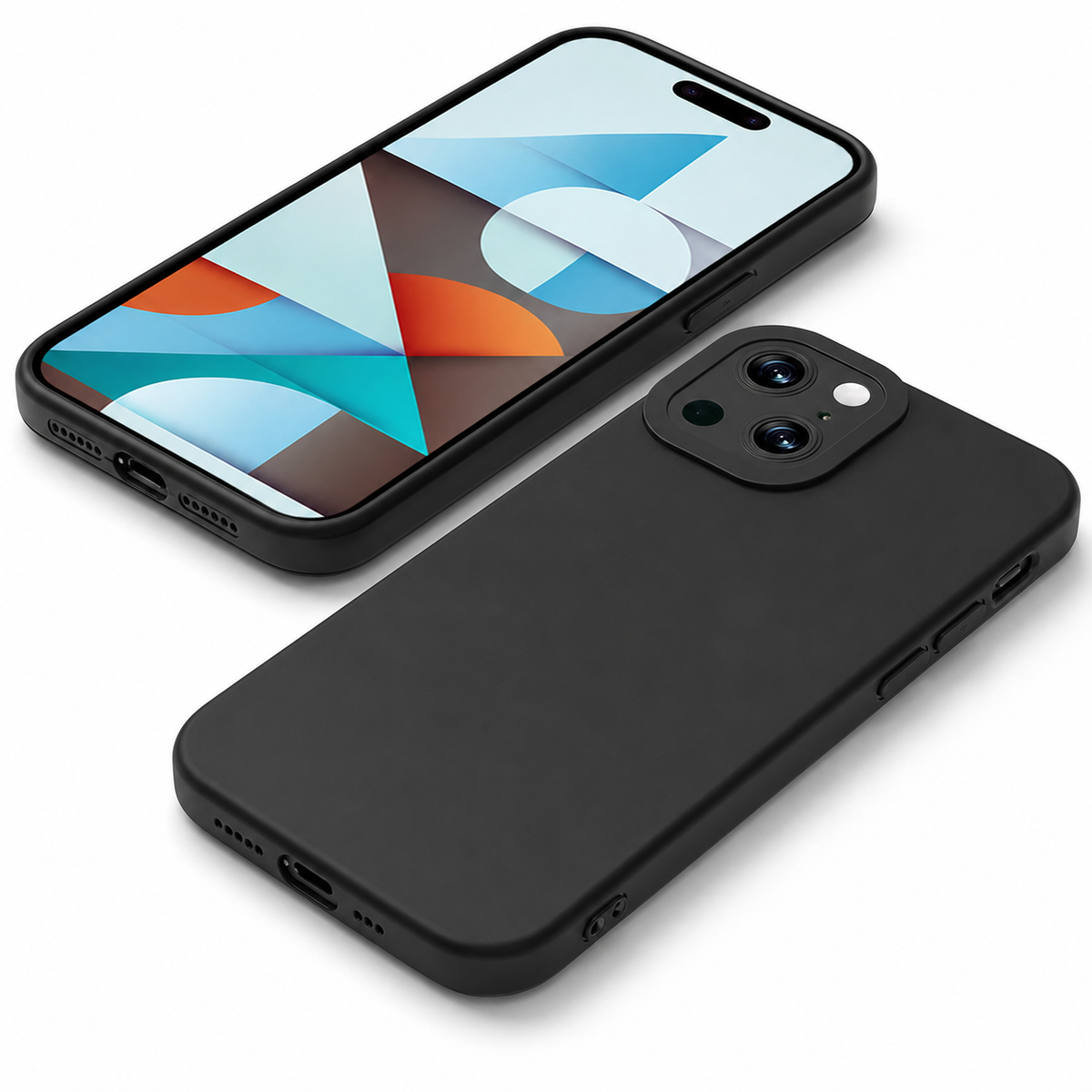 Matte TPU Protective Case for Apple iPhone 14 - Black