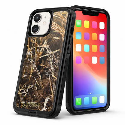 Camouflage Design Defender for Apple iPhone 15 - Black