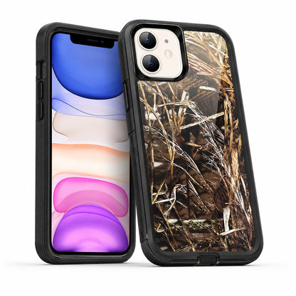Camouflage Design Defender for Apple iPhone 15 - Black