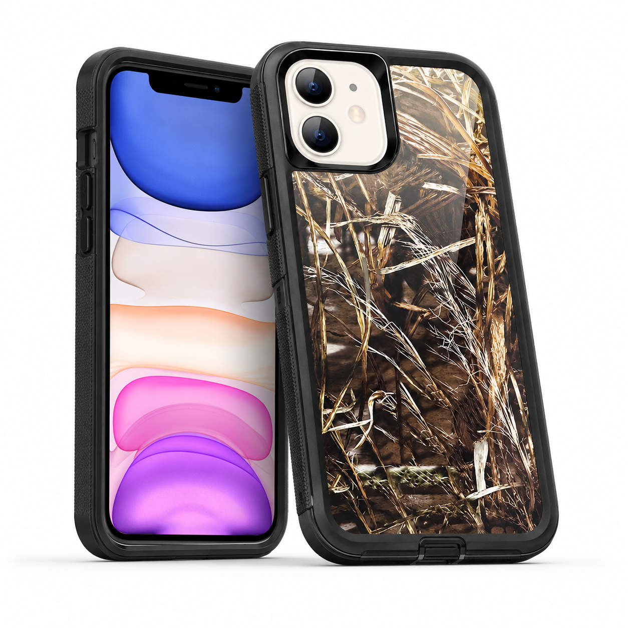 Camouflage Design Defender for Apple iPhone 14 - Black