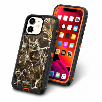 Camouflage Design Defender for Apple iPhone 15 - Orange