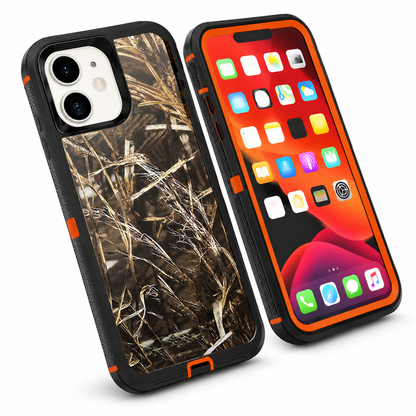 Camouflage Design Defender for Apple iPhone 14 - Orange