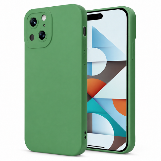 Matte TPU Protective Case for Apple iPhone 15 - Green