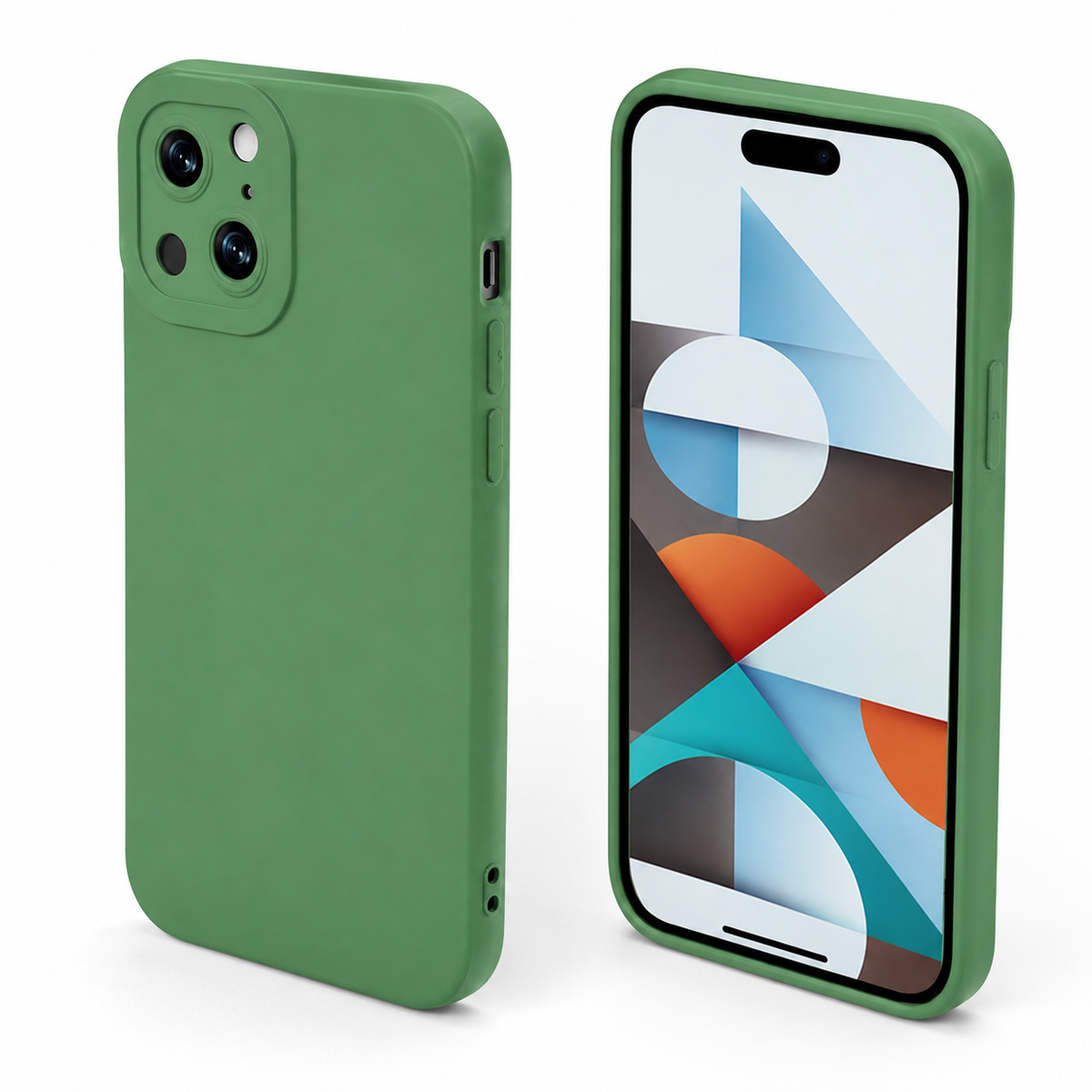 Matte TPU Protective Case for Apple iPhone 13 - Green, drop protection mobile cover