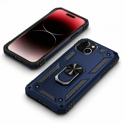 Anti-Drop Matte Hybrid Case for Apple iPhone 14 - Navy